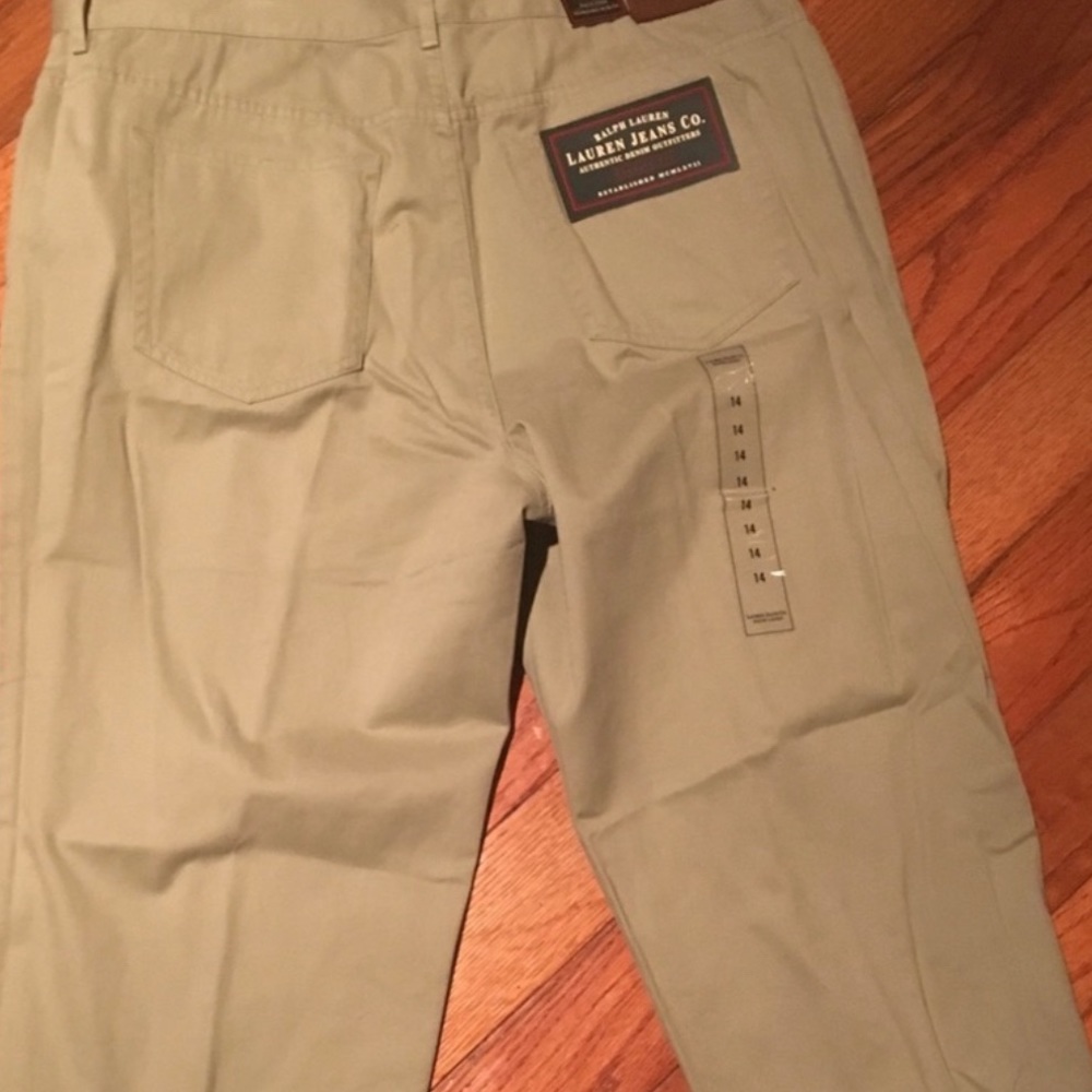 NWT LAUREN RALPH LAUREN KHAKI JEANS